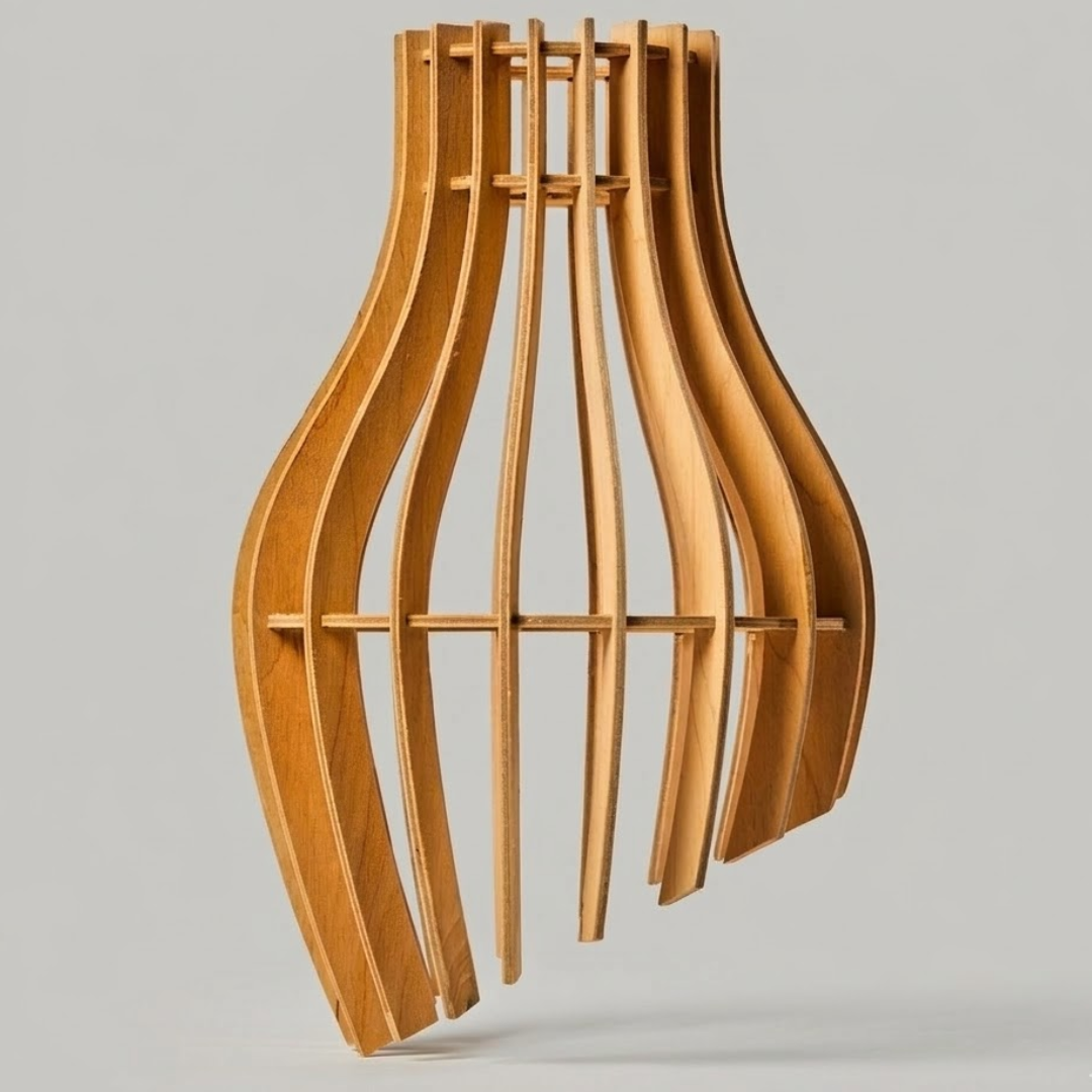 Lampe décorative en bois qui transforme votre salon ✨