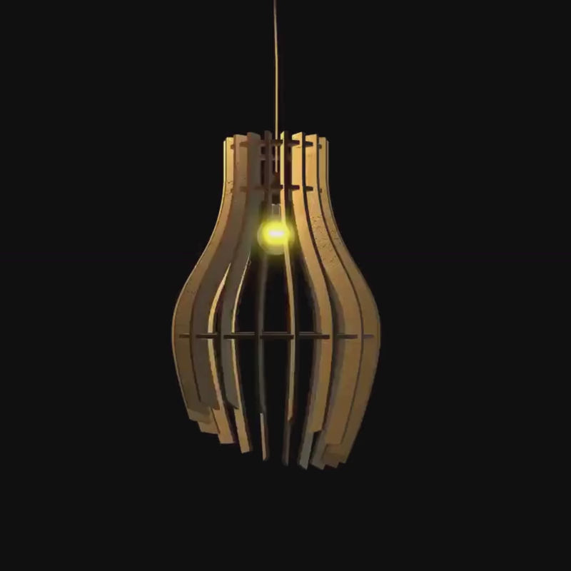 Lampe décorative en bois qui transforme votre salon ✨
